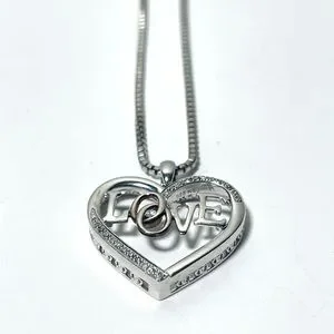 ksj | Jewelry | Sterling Silver Diamonds Ksj Love Heart